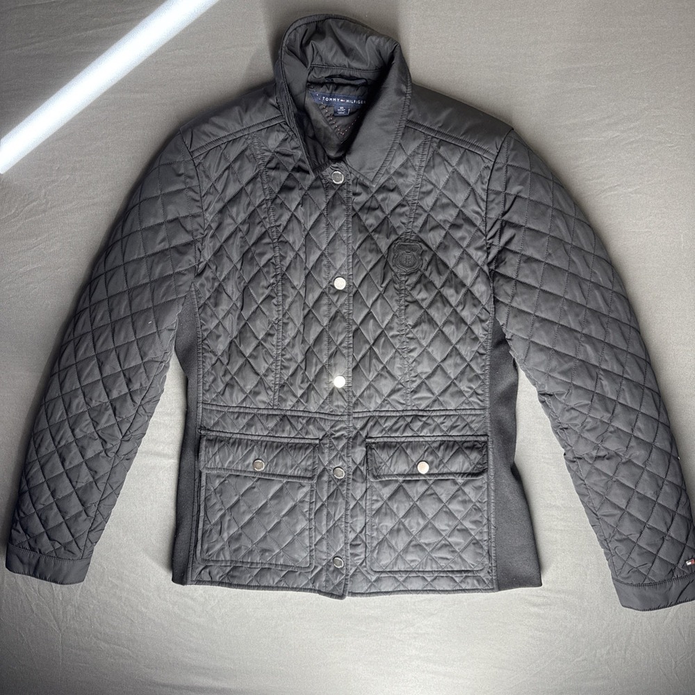 Tommy Hilfiger Ladies' Quilted Jacket - Black XS